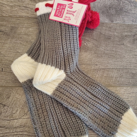 jcpenney Accessories Jcpenny Gray Knitted Socks Poshmark